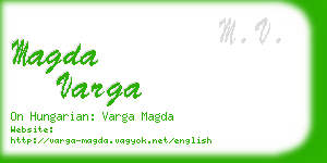 magda varga business card